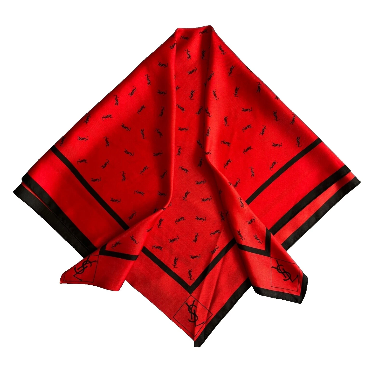 Seda geométrico Saint Laurent Bufandas y estolas de Mujer