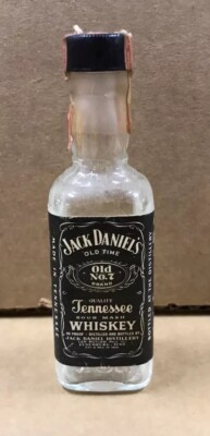 Vintage Jack Daniel's Old No.7 Empty Mini Bottle - 50 ml