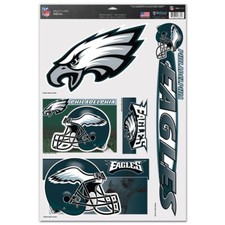 PHILADELPHIA EAGLES 5-PACK ULTRA DECAL SHEET NEW WINCRAFT   
