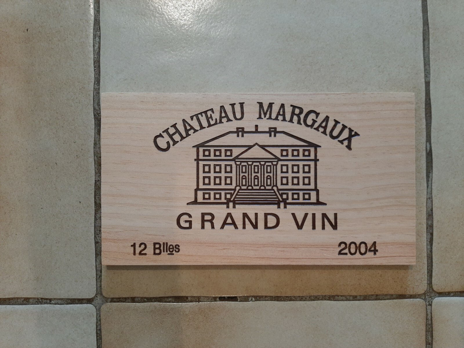 Estampe Ancienne – Façade De Caisse De Vin – Gravure Publicitaire – Occasion