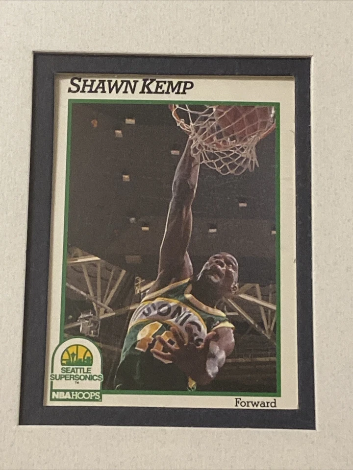 Официальная фотокарта и статистика НБА Шона Кемпа из Seattle Sonics Cleveland Cavs в рамке - Изображение 3 из 4