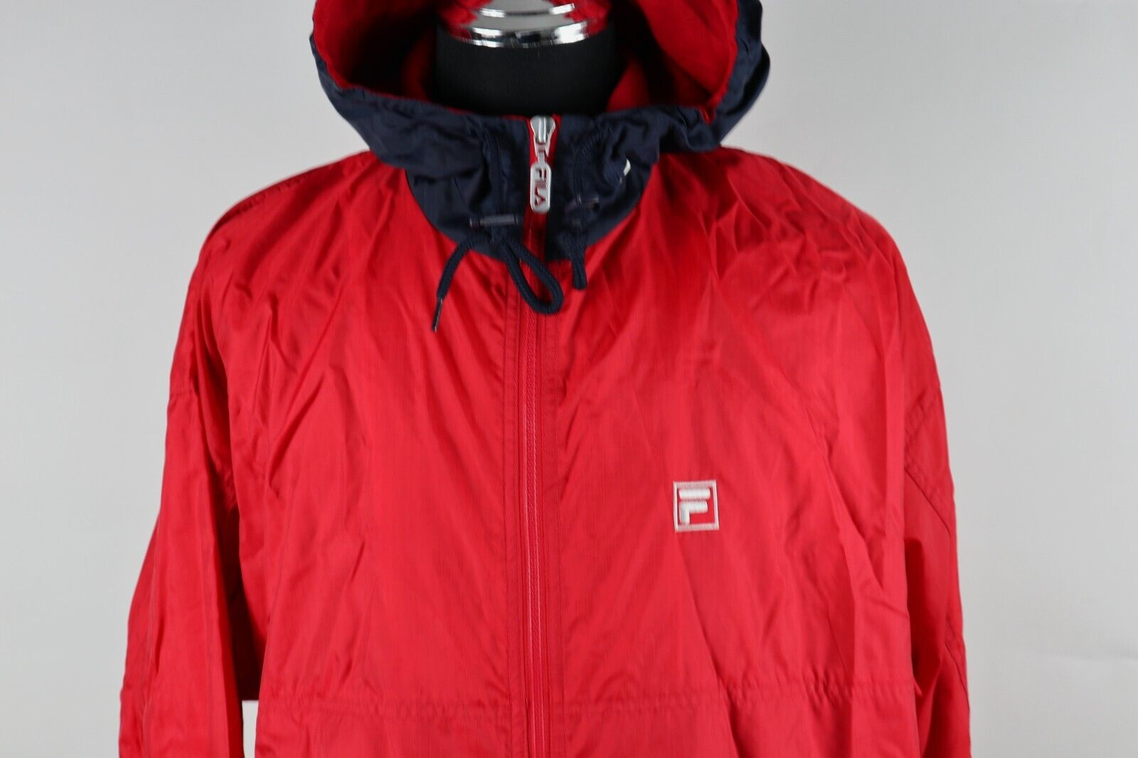 Giacca vintage FILA unisex frangivento cerniera completa multicolore taglia large