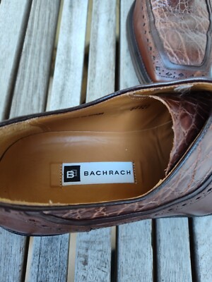Bachrach Genuine Crocodile Leather Dress Oxfords Men\'s Footwear Shoes 8 - 8.5 M Bachrach | Shoes | Bachrach Leather Oxford Lace Up Dress  main image 2