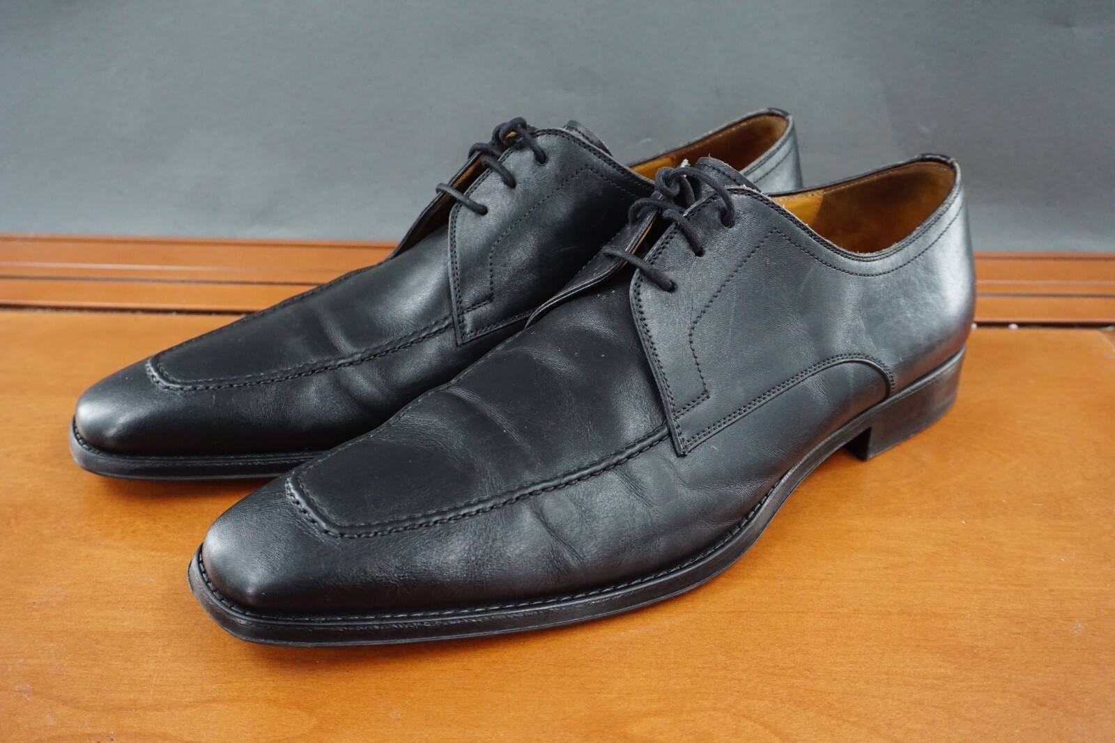 SAOLA Scarpa elegante Magnanni Porto Flex uomo 12 pelle nera stringata derby grembiule punta