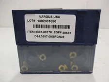 Vargus 307-00176 Carbide Inserts D14.0157.00GRGN39 EDP# 20532 5 Pieces Per Sale