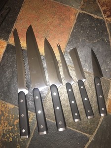 Tomodachi Cutlery Set Silver Black 12 Piece Titanium Coated