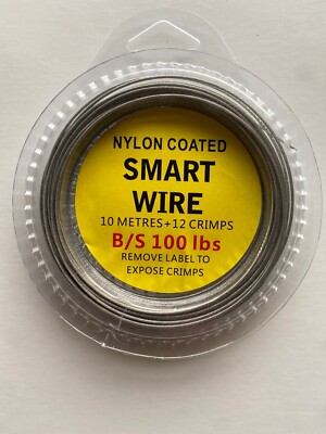 Nylon beschichteter Smart Wire mit Crimps - Trace Wire 5 B/Sorten grob, Meeresangeln