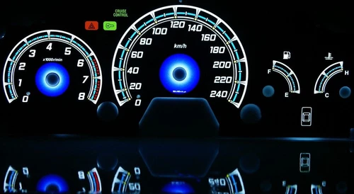 98-02 Honda Accord Coupe glow gauges dials plasma dials kit tacho glow dash