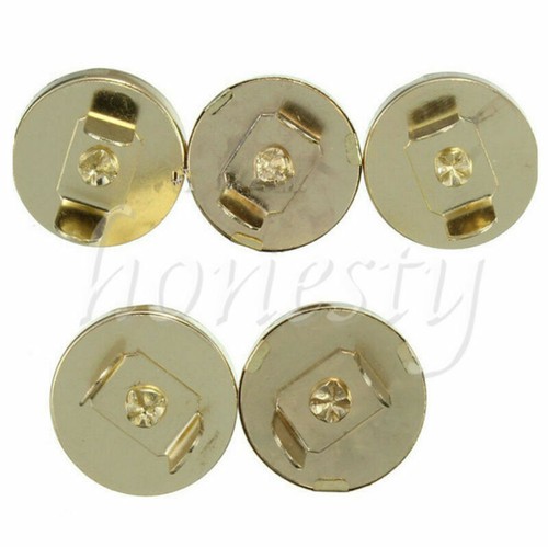 10 Sets 14/18mm Magnetic Fastener Snaps Clasp Button for Purse Bag DIY Sewing - Picture 5 of 13