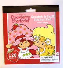 2024 Strawberry Shortcake Retro Wildbrain Scratch & Sniff Sticker Pad 6 Pages