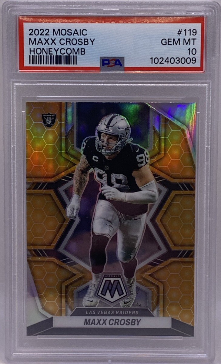 2022 Panini Mosaic Maxx Crosby #119 Honeycomb Prizm Case Hit 2022 Panini Mosaic Maxx Crosby #119 Honeycomb Prizm Case Hit