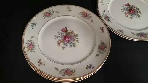 Set of 6 Dinner Plates Lamberton China Rose of Lamberton Ivory Teapot 10-3/8" - Bild 8 von 11