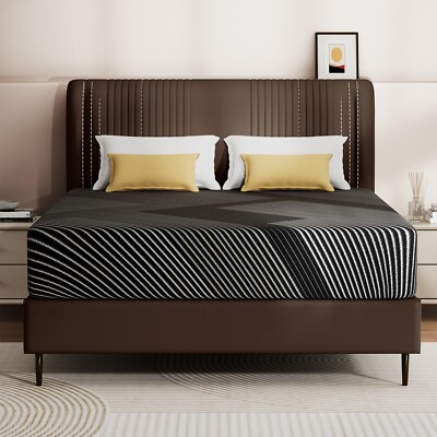 #ad 10quot; Mattress Cal King Gel Memory Foam in a Box Twin Queen Full Pressure Relief $128.89