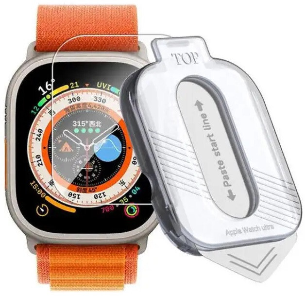 Apple Watch ULTRA/2 49 Mm Tempered Glass Screen Protection + Installer-image