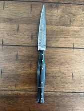 CUSTOM HANDMADE DAMASCUS BUFFALO HORN DAGGER KNIFE WITH PREMIMUM LEATHER SHEATH