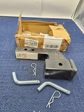 MaxxHaul 50908 Trailer Hitch Riser 4 Inch Rise Drop for 2" Receiver Solid Shaft