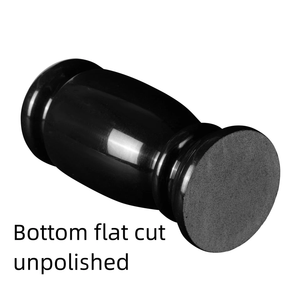 Jarrón cementerio de granito negro para marcadores de tumbas, soporte para flores conmemorativas de lápida Foto 4 de 4