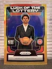 Ausar Thompson 2023-24 Luck of the Lottery Gold Prizm /10 Pistons Rookie RC