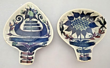 Two Royal Copenhagen Tenera Faience Spoon Rests Designed By Marianne Johnson