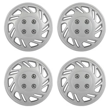 4Pcs 14" Wheel Hub Caps Snap On Full Set Wheel Covers For R14 Tire & Steel Rim