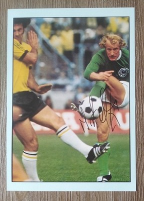 A598 Berti Vogts DFB Deutschland Autogramm auf Poster