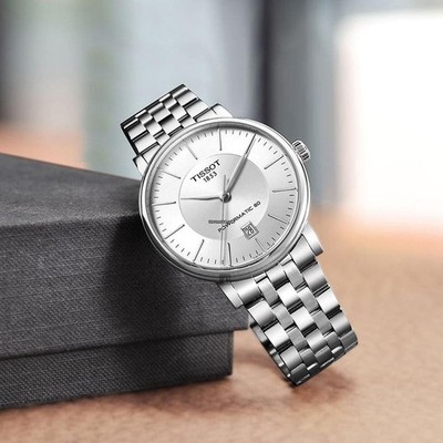 Tissot Carson Premium Powermatic 80 T122.407.11.031.00 Silver Dial Swiss Made