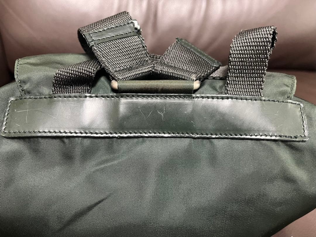 PRADA triangle logo nylon backpack drawstring typ… - image 11