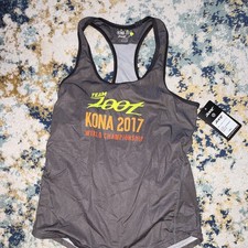 Zoot Kona 2017 Women s Racerback Singlet Tank XS Gray Scoop Neck Lightweight