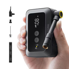 Mini Bike Tire Pump 150PSI Fast Inflate Electric Air Pump Pocket with Gauge for