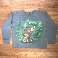 Lion King Sweater Disney Sweatshirt Womens Crewneck Pullover Simba Pumba SMALL