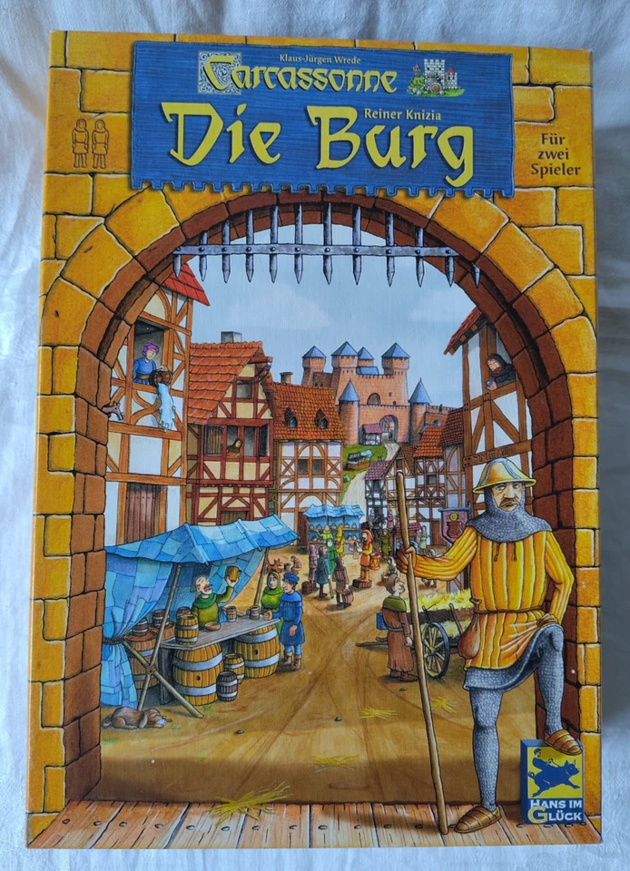 TOP neuwertig komplett - Carcassonne Die Burg - Spiel für zwei - Hans im Glück - Bild 2 von 4