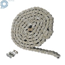 60-2 Double Strand Duplex Roller Chain 10 Ft with 2 Connect Links