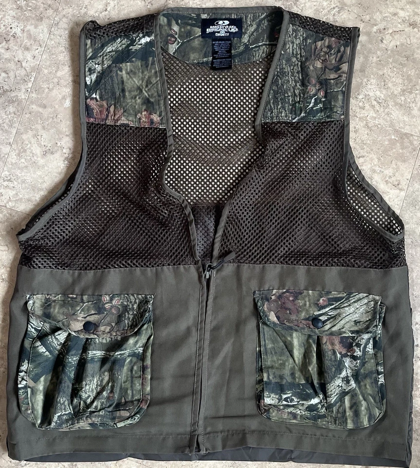 RealTree Camo Break-Up Hunting Vest Sz XL/2XL Pockets Back Green Mesh Pocket - Image 2 of 4