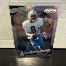 2025 Panini Prizm Archie Manning #166 Silver Prizm Oilers