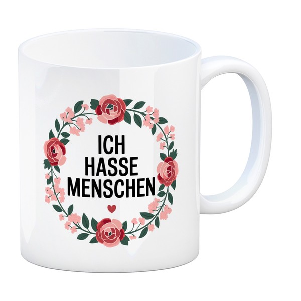 Ich Hasse Menschen Blumensprache Kaffeebecher-image