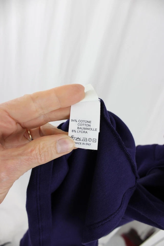 Top de corbata para mujer Rivamonti púrpura mezcla de algodón cuello en V plisado satinado mediano Foto 4 de 4