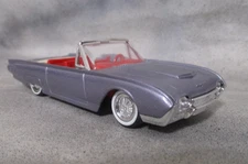 Solido France 1961 Ford Thunderbird Convertible Orchid Gray  1:43 Scale Diecast