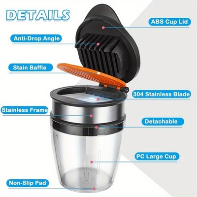Lightweight Stable Quick-Install 3-in-1 Stainless Steel Fruit & Vegetable Slicer