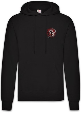 Snake Tattoo I Herren Hoodie Yin Yang Oldschool Schlange Tätowierer Art Jing