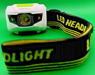 Head Lamp, Green Flashlight, Multifunctional 4 Light Settings Battery Operated ￼