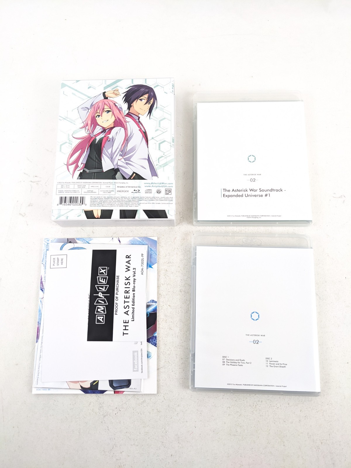 The Asterisk War Volume 1-4 Limited Edition (Blu-ray, Aniplex of America)