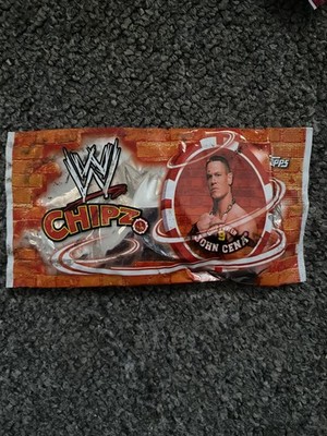 2007 WWE TOPPS Chipz John Cena SEALED NOS 4 Chipz in pack