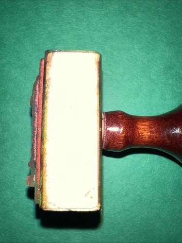 Vintage Charlie Brown Wooden Handled Stamp Good Grief 1960-70 Journal Virginian - Picture 2 of 5