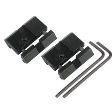 2Pcs Tactical Scope Adapter Mount Base for 11mm Dovetail to 20mm Picatinny Rails