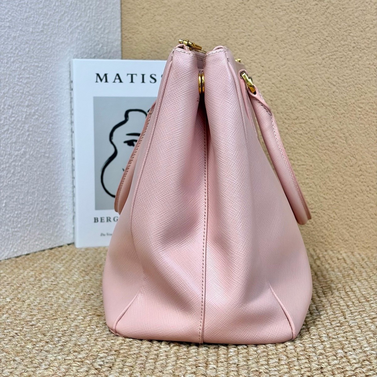 Prada Pre-Owned Authentic Pink Saffiano Leather Killer Bag