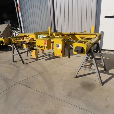 Kelly 2 Ton Top Running Bridge Crane Powered Trolley Hoist 74'' Travel 9' Span