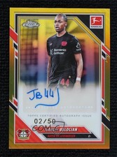 2025-26 Chrome Bundesliga Gold Refractor 2/50 Jeanuel Belocian Jeanuël Auto 08z4
