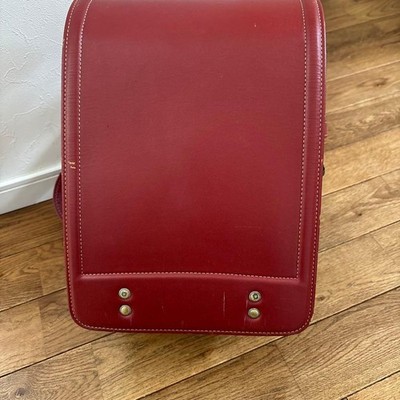 Tsuchiya Randoseru Backpack Vermilion Synthetic Leather School Bag
