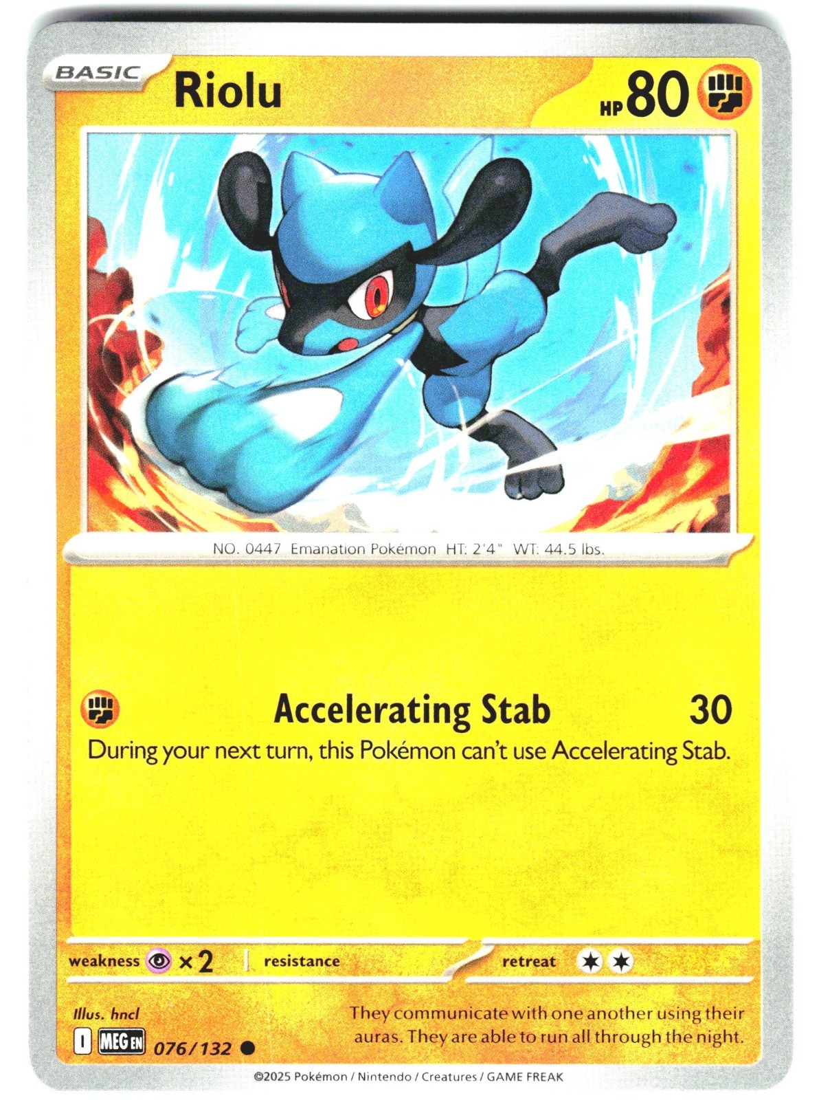 Riolu Common ME01: Mega Evolution 076/132 NM