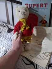 🐻 Steiff 653568 Rupert Bear Series White Alpaca Limited Edition boxed
